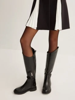 COMMENSE Rounded Toe Knee High Boots* Shoes|Accessories
