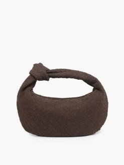 COMMENSE Rounded Woven Knotted Suede Bag* Bags|Accessories
