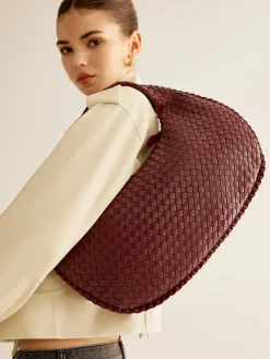 COMMENSE Rounded Woven Zipper Handbag* Bags|Accessories