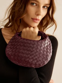 COMMENSE Rounded Woven Zipper Handbag* Bags|Accessories