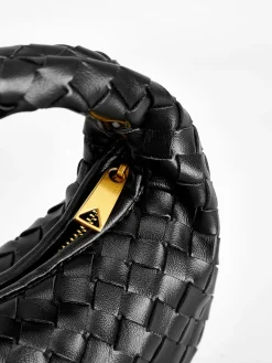 COMMENSE Rounded Woven Zipper Handbag* Bags|Accessories