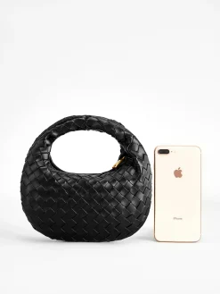 COMMENSE Rounded Woven Zipper Handbag* Bags|Accessories