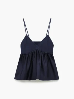 COMMENSE Ruffle Crop Cami Top* Crop Tops|Tank Tops & Camis
