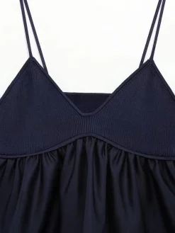 COMMENSE Ruffle Crop Cami Top* Crop Tops|Tank Tops & Camis