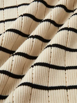 COMMENSE Ruffle Striped Sweater Cami Dress* Sweater Dresses|Cocktail & Party Dresses
