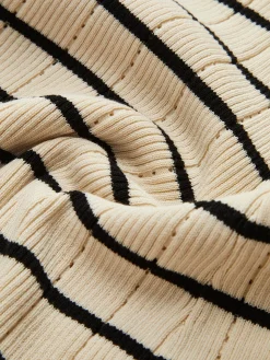 COMMENSE Ruffle Striped Sweater Cami Dress* Sweater Dresses|Cocktail & Party Dresses