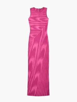 COMMENSE Runaway Tulle Print Long Dress* Black Dresses|Casual Dresses