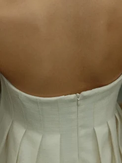 COMMENSE Sacred Dream Pleat Skater Short Dress* Cocktail & Party Dresses|Summer Dresses