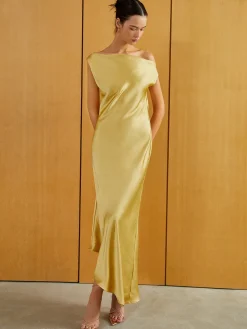COMMENSE Satin Backless Sleeveless Long Dress* Casual Dresses|Cocktail & Party Dresses