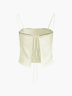 COMMENSE Satin Bow Decor Cami Top* Tank Tops & Camis|Tops