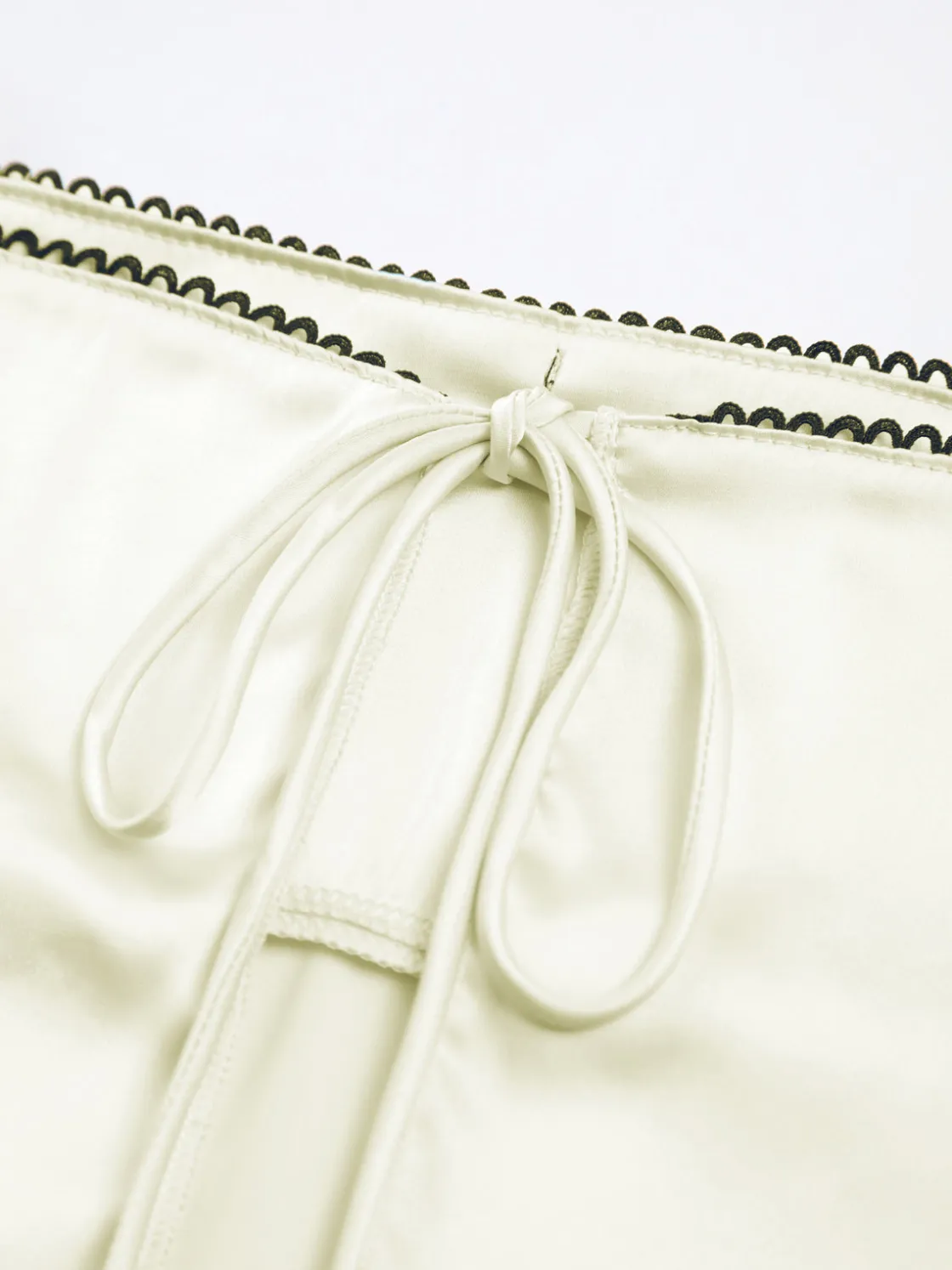 COMMENSE Satin Bow Decor Cami Top* Tank Tops & Camis|Tops
