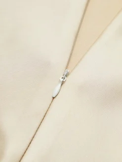 COMMENSE Satin Cutout Zipper Long Dress* Cocktail & Party Dresses|Summer Dresses