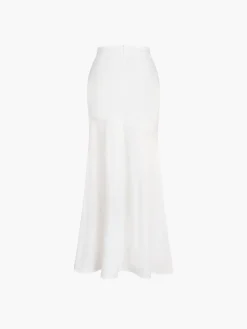 COMMENSE Satin Patchwork Split Maxi Skirt* Skirts|Bottoms