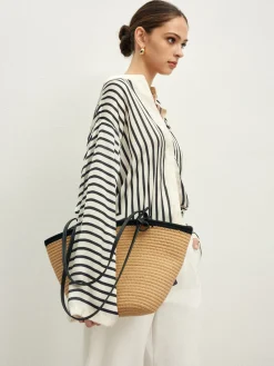 COMMENSE Satin Striped Button Cozy Shirt* Blouses & Shirts|Tops
