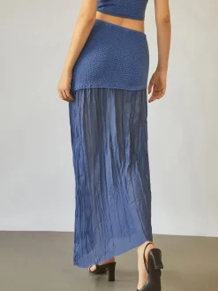 COMMENSE Sea Breeze Patchwork Maxi Skirt* Skirts|Knitwear