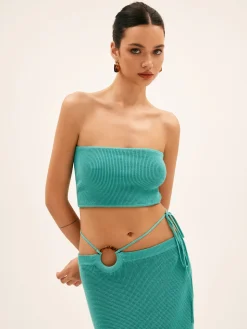 COMMENSE Seagrass Knotted Split Sweater Set* Sweater Tops|Sweaters & Cardigans