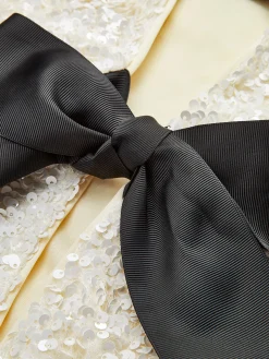 COMMENSE Sequined Velvet Bowknot Decor Blouse* Blouses & Shirts|Tops