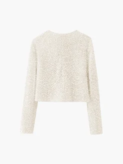 COMMENSE Sequined Velvet Bowknot Decor Blouse* Blouses & Shirts|Tops