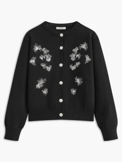 COMMENSE Sequins Breasted Knit Outerwear* Sweater Tops|Outerwear