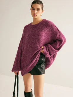 COMMENSE Sequins Loose Sweater* Sweater Tops|Sweaters & Cardigans