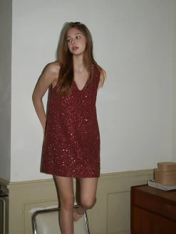 COMMENSE Sequins Tank Short Dress* Casual Dresses|Work Dresses