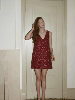 COMMENSE Sequins Tank Short Dress* Casual Dresses|Work Dresses