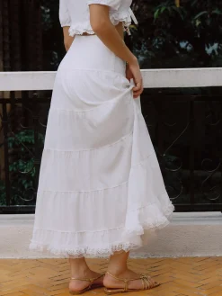 COMMENSE Serendipity Bow Detail Maxi Skirt* Skirts