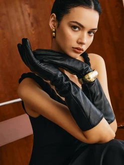 COMMENSE Sheepskin Fleece Lined Long Gloves* Accessories