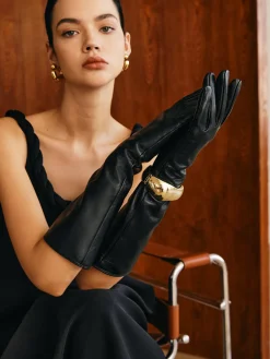 COMMENSE Sheepskin Fleece Lined Long Gloves* Accessories