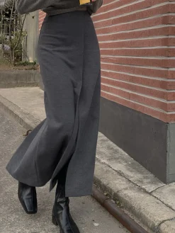 COMMENSE She's Effortless Slit Maxi Skirt* Skirts|Bottoms