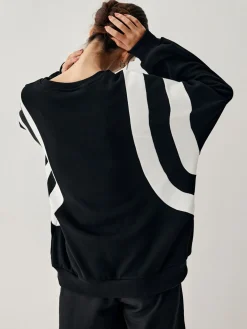 COMMENSE Side Panel Oversized Sweatshirt* Sweatshirts & Hoodies|Tops
