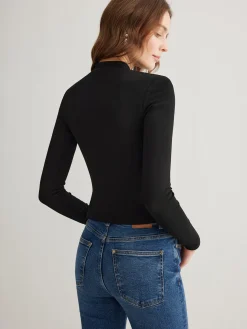 COMMENSE Side Split Jersey Top* T-shirts|Tops