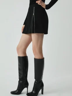 COMMENSE Side Zipper Detail Mini Skirt* Skirts|Bottoms