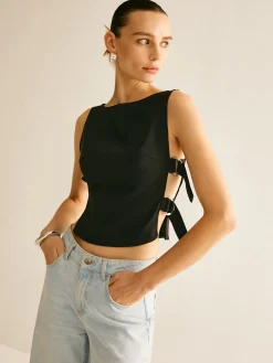 COMMENSE Side-Buckle Sexy Crop Tank Top* Crop Tops|Tank Tops & Camis