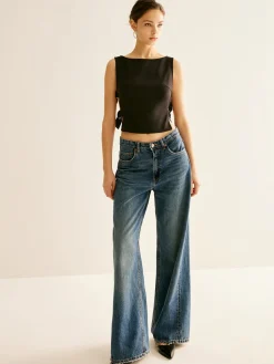 COMMENSE Side-Buckle Sexy Crop Tank Top* Crop Tops|Tank Tops & Camis