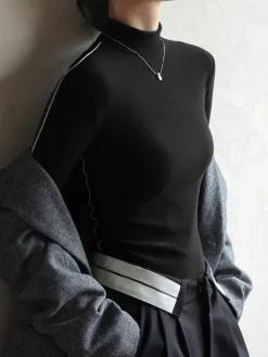 COMMENSE Silver Lining Long Sleeve Top* T-shirts|Tops