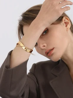 COMMENSE Simple Flat Mouthed Bracelet* Rings & Bracelets|Accessories