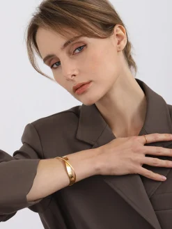COMMENSE Simple Flat Mouthed Bracelet* Rings & Bracelets|Accessories