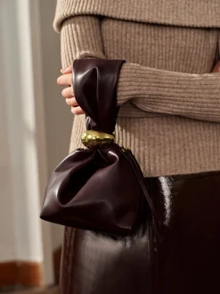 COMMENSE Simple Oval-Ring Drawstring Bucket Bag* Bags|Accessories