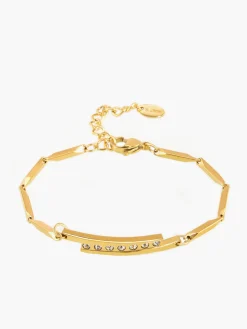 COMMENSE Simple Stick Chain Rhinestone Bracelet* Rings & Bracelets|Accessories