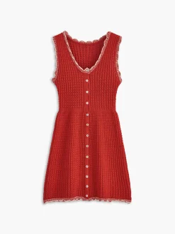 COMMENSE Sleeveless Knitted Short Dress* Casual Dresses|Work Dresses