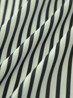 COMMENSE Sleeveless Pinstripe Long Dress* White Dresses|Casual Dresses