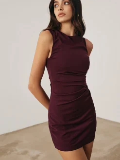 COMMENSE Sleeveless Pleated Short Dress* Cocktail & Party Dresses|Short Dresses