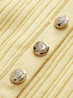 COMMENSE Slim Fit Collar Knit Short Dress with Metal Button* Casual Dresses|Summer Dresses