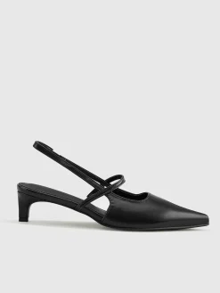 COMMENSE Slingback Kitten Heel Pumps* Shoes