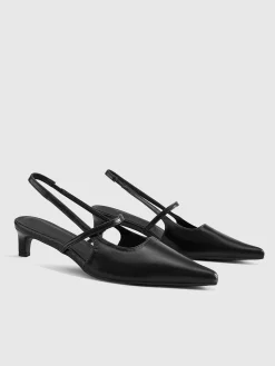COMMENSE Slingback Kitten Heel Pumps* Shoes