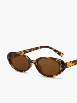 COMMENSE Small Oval Leopard Frame Sunglasses* Sunglasses|Accessories