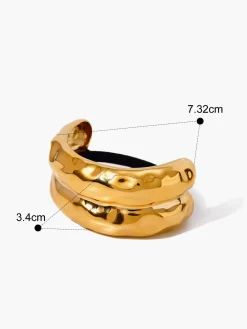 COMMENSE Smooth U-Shaped Black Rubber Band* Hair Claws & Hats|Accessories