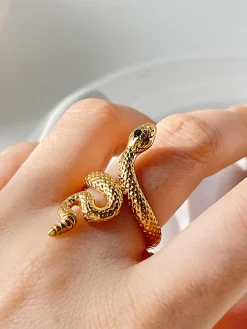 COMMENSE Snake Open Ring* Rings & Bracelets|Accessories