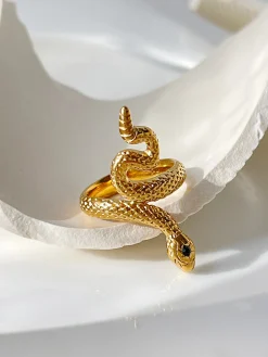 COMMENSE Snake Open Ring* Rings & Bracelets|Accessories